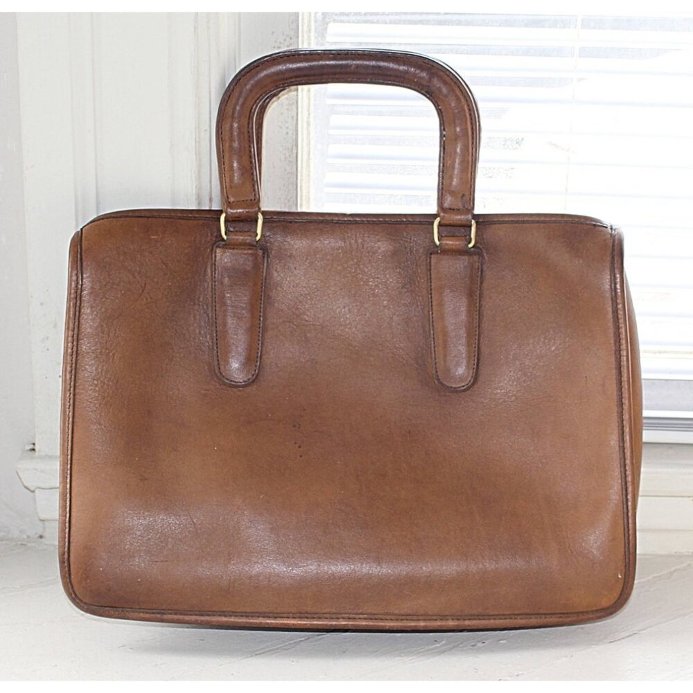 Coach Vintage - Putty Slim Satchel 9430 Handbag, 1970s/80s - 0001 Serial - Picture 1 of 14